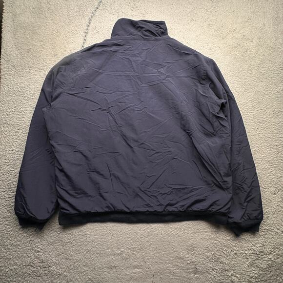 LL Bean Fleece Lined Insulated Warm Up Jacket Mens XL 0 UF49 Navy Full Zip - Picture 7 of 10